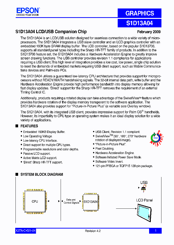 S1D13A04_7913253.PDF Datasheet