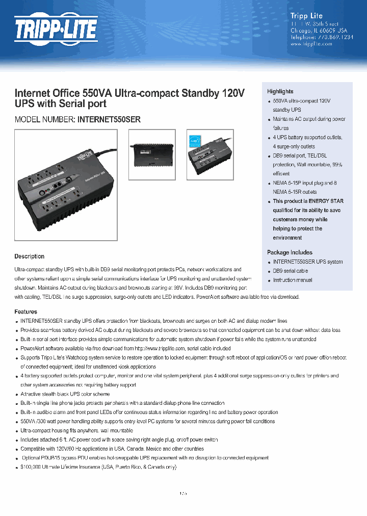 INTERNET550SER_7913423.PDF Datasheet