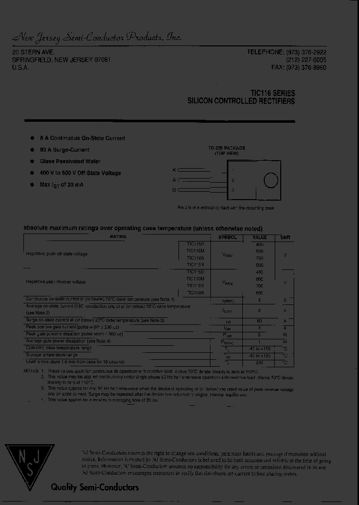 TIC116_7916497.PDF Datasheet