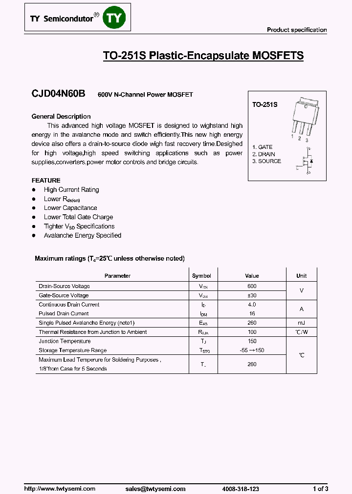 CJD04N60B_7916916.PDF Datasheet