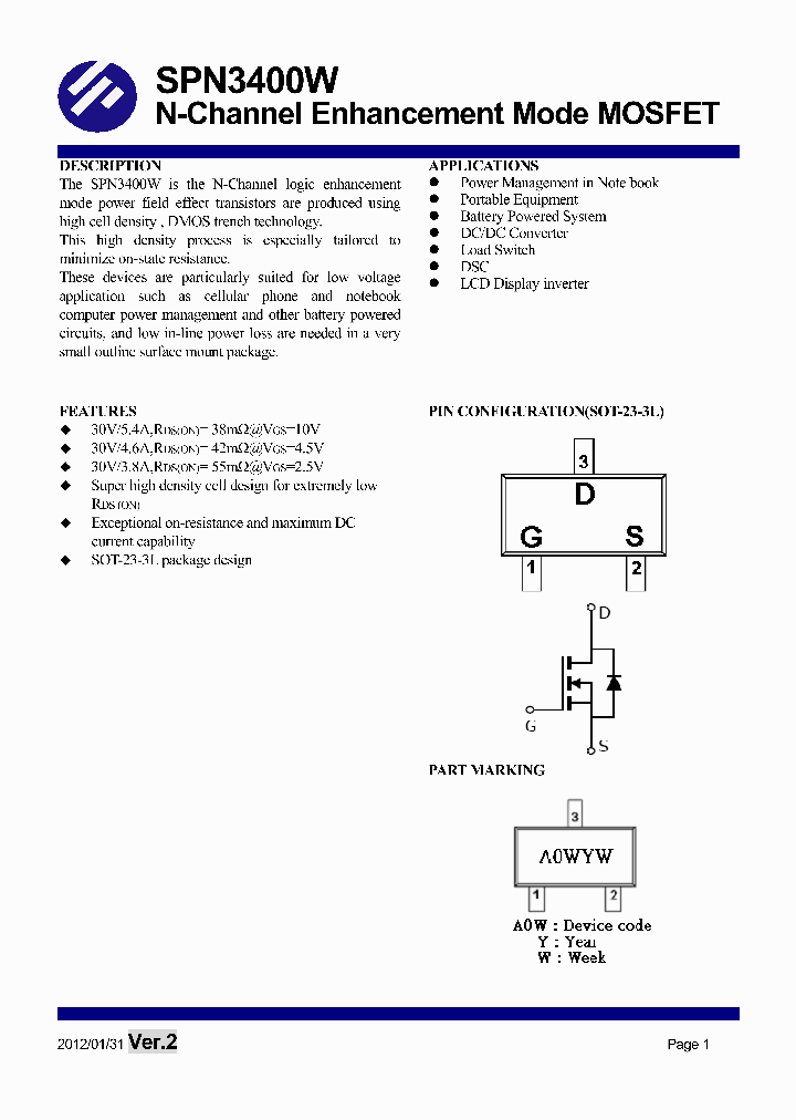 SPN3400W_7918648.PDF Datasheet