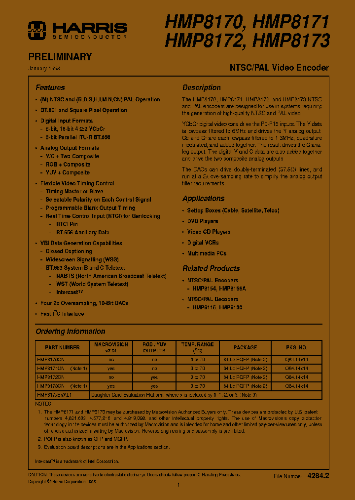 HMP8171CN96_7918344.PDF Datasheet
