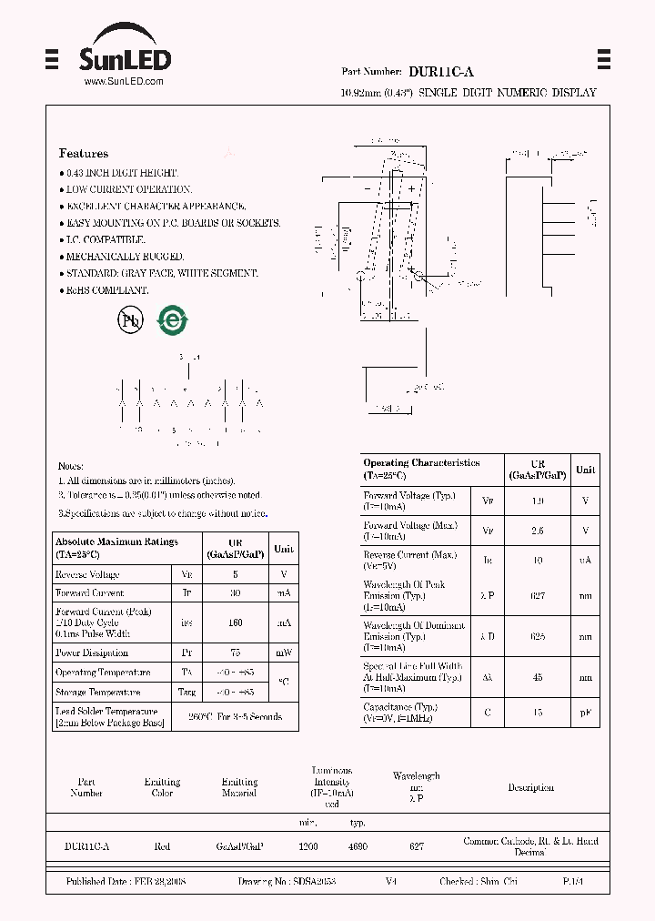 DUR11C-A_7924709.PDF Datasheet