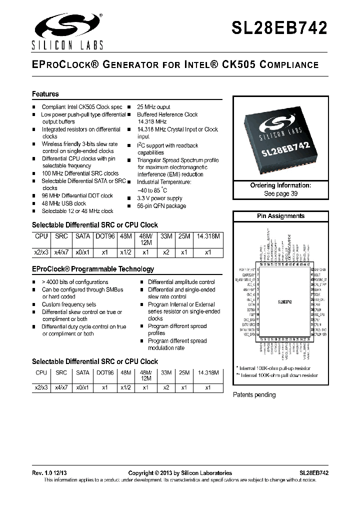 SL28EB742_7926172.PDF Datasheet