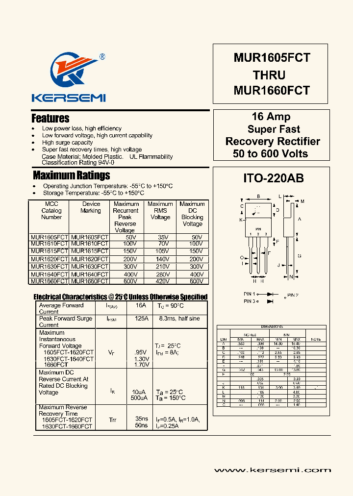 MUR1630FCT_7926429.PDF Datasheet