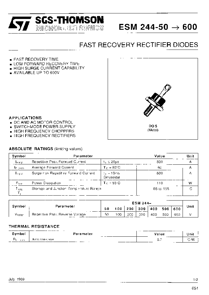 ESM244-500_7928687.PDF Datasheet