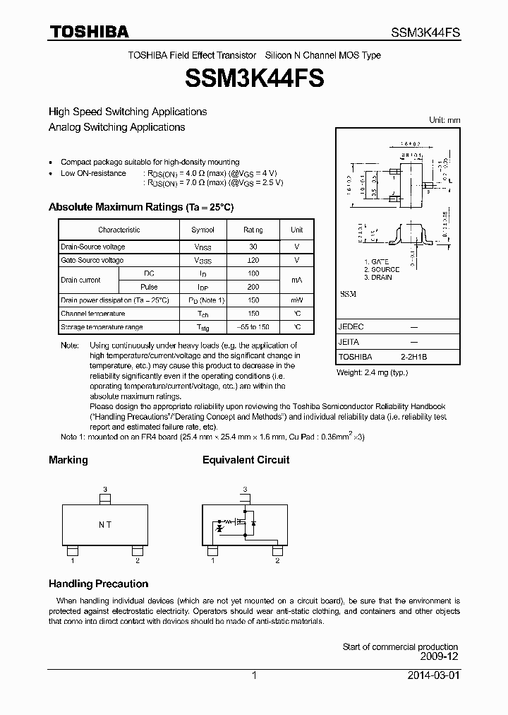 SSM3K44FS_7929693.PDF Datasheet