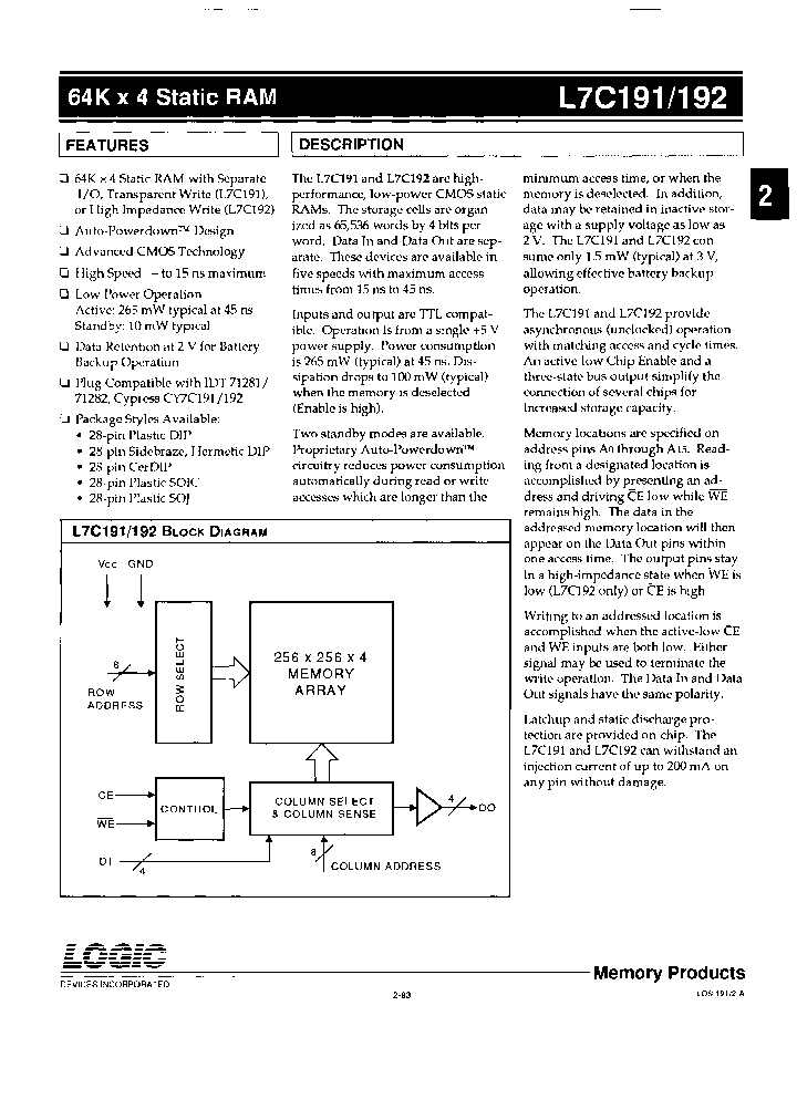 L7C191DME45_7929741.PDF Datasheet