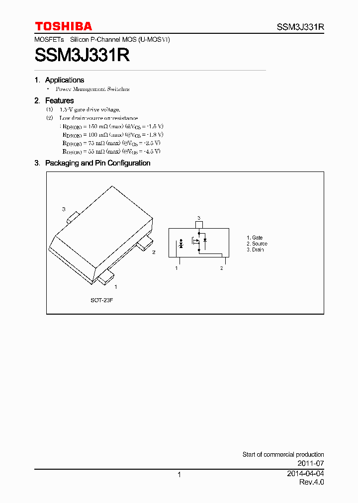 SSM3J331R_7930975.PDF Datasheet