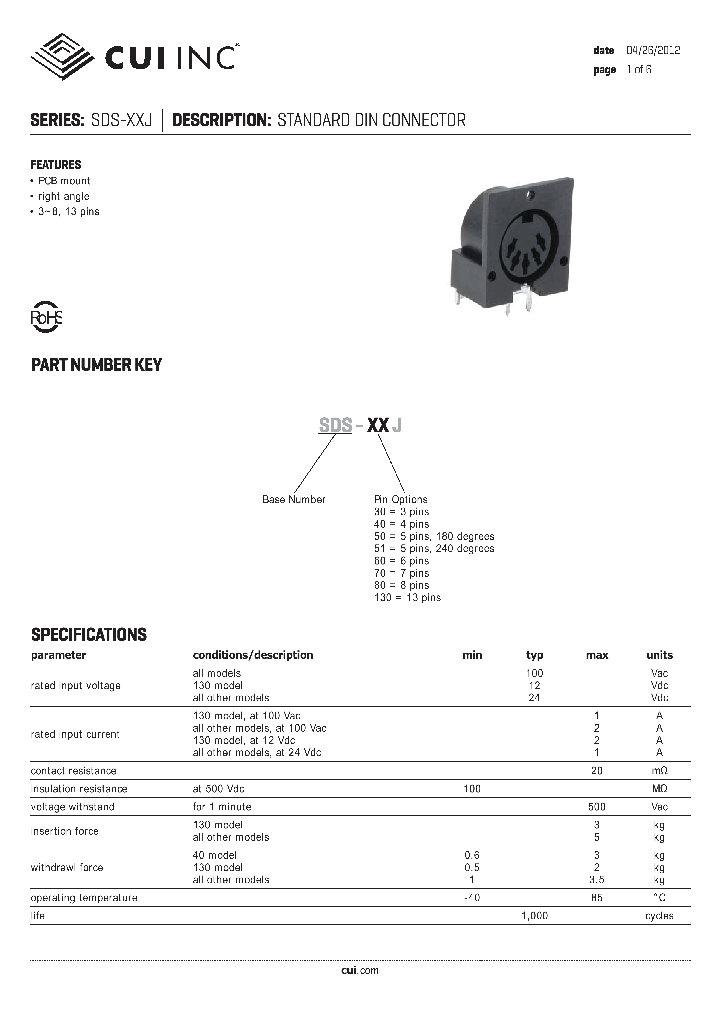 SDS-130J_7930336.PDF Datasheet
