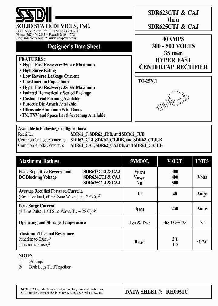 SDR625CTJ_7929225.PDF Datasheet