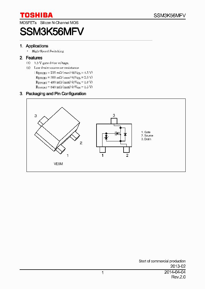 SSM3K56MFV_7937020.PDF Datasheet