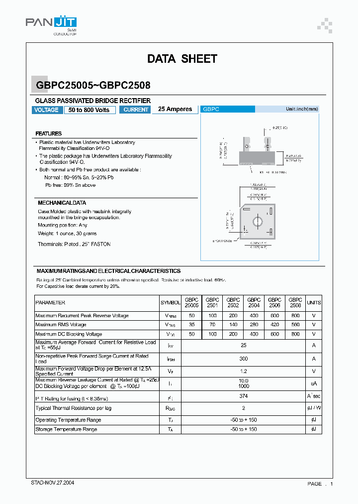 GBPC25005_7937135.PDF Datasheet