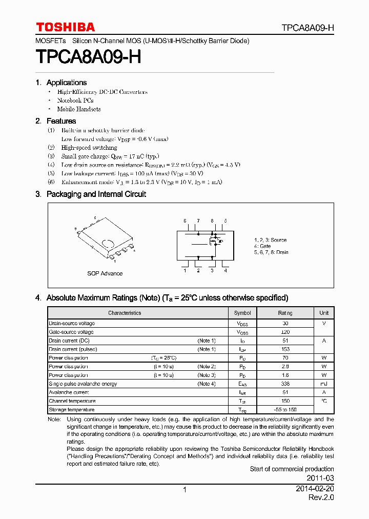 TPCA8A09-H_7937823.PDF Datasheet