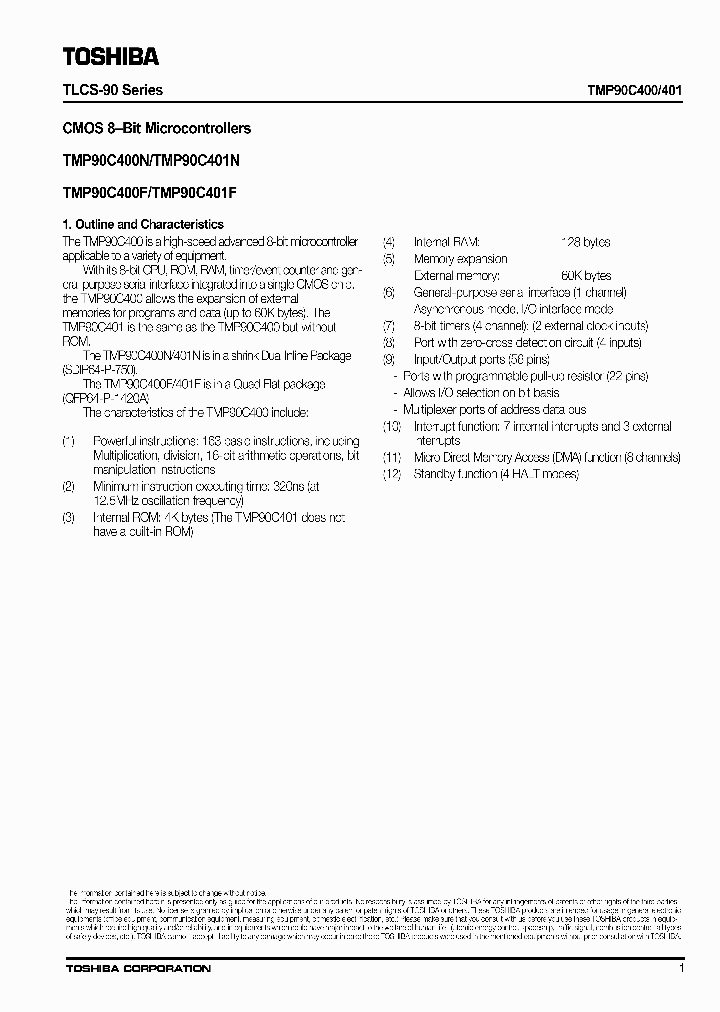 TMP90C400N_7938060.PDF Datasheet