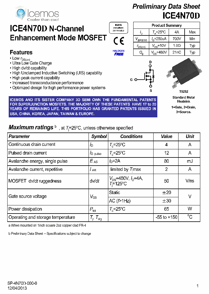 ICE4N70D_7938635.PDF Datasheet