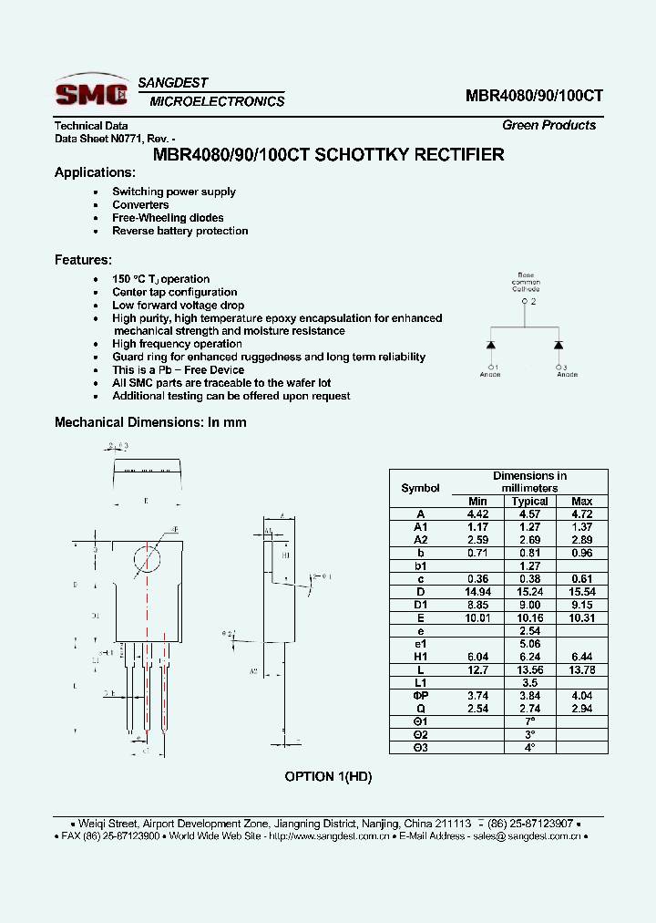 MBR4080CT_7939195.PDF Datasheet