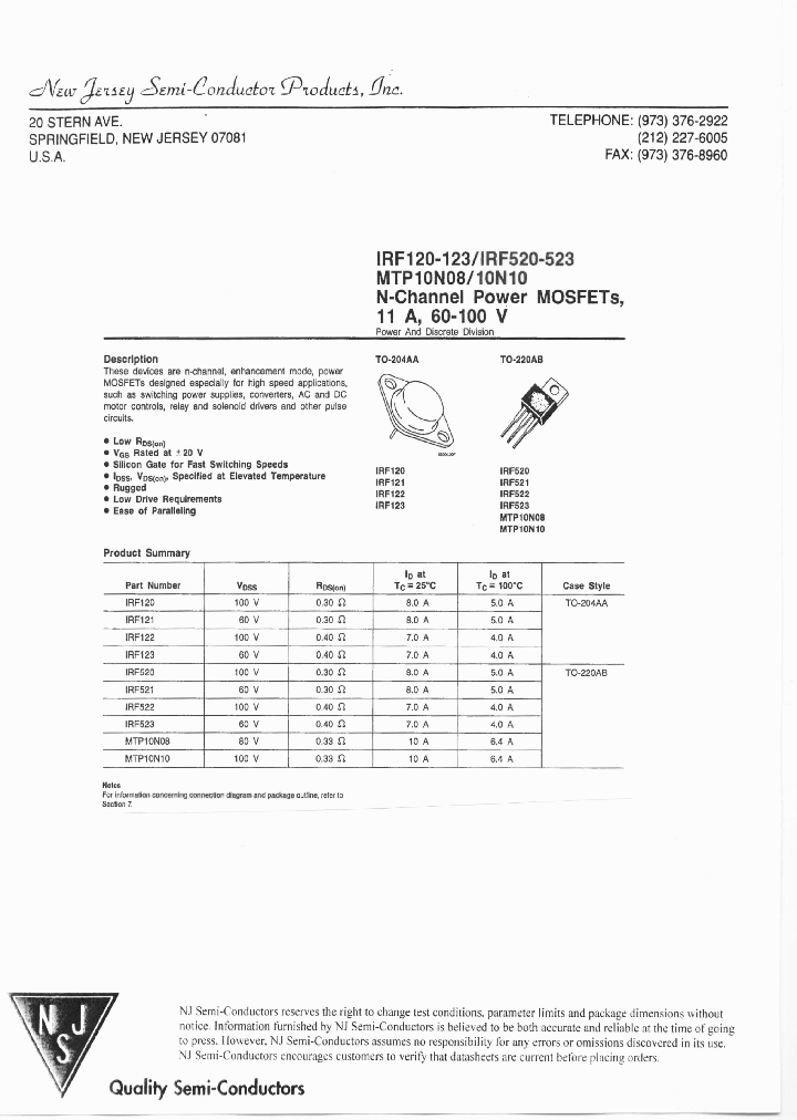 IRF520_7939904.PDF Datasheet