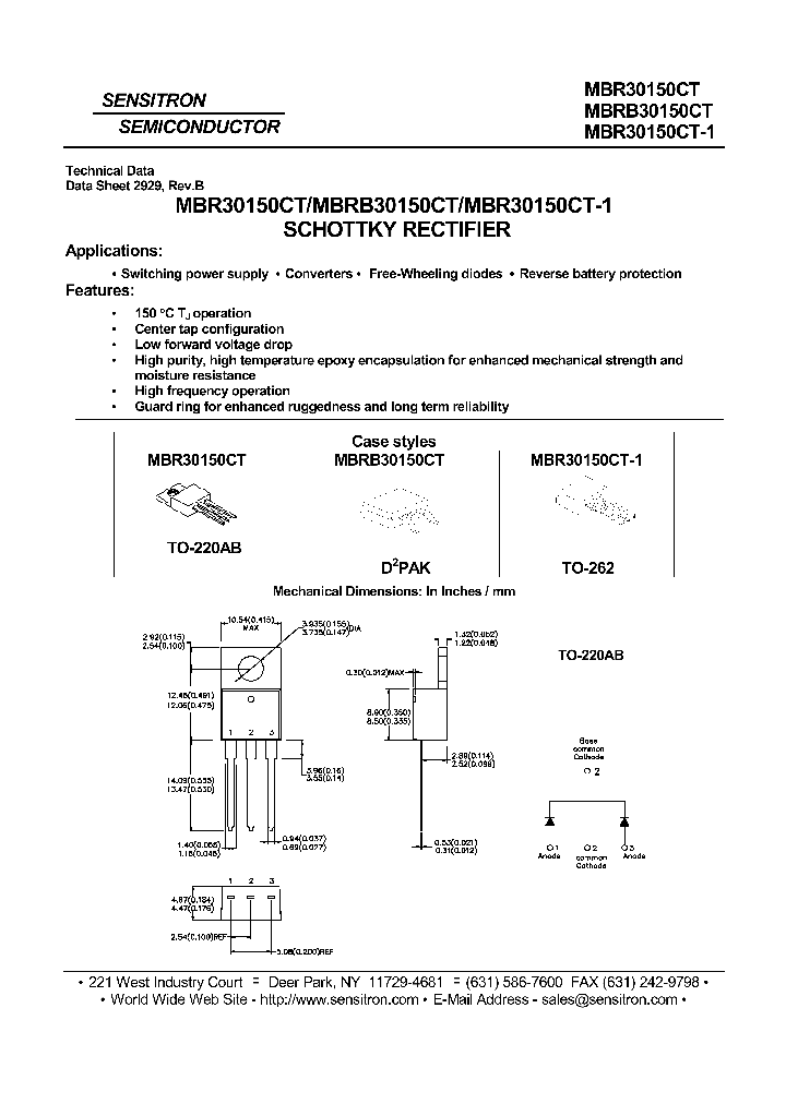 MBR30150CT-1_7940285.PDF Datasheet