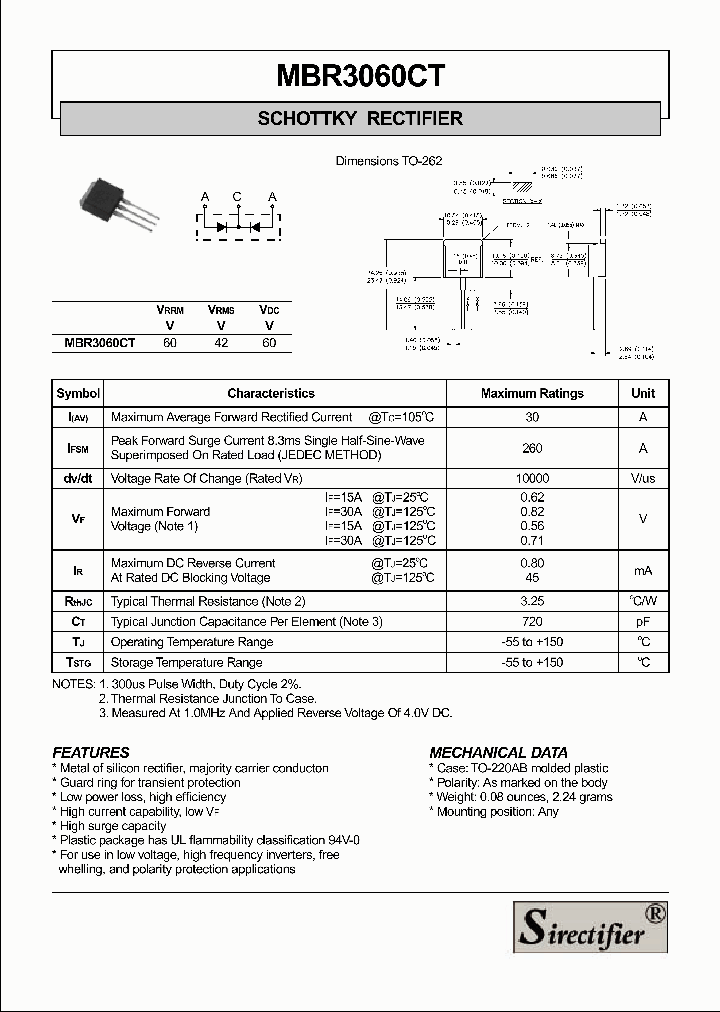 MBR3060CT_7940833.PDF Datasheet