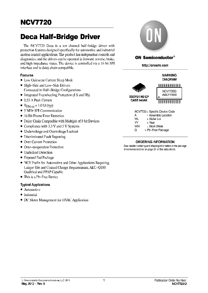 NCV7720_7941780.PDF Datasheet