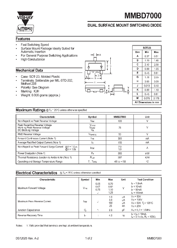 MMBD7000_7944485.PDF Datasheet
