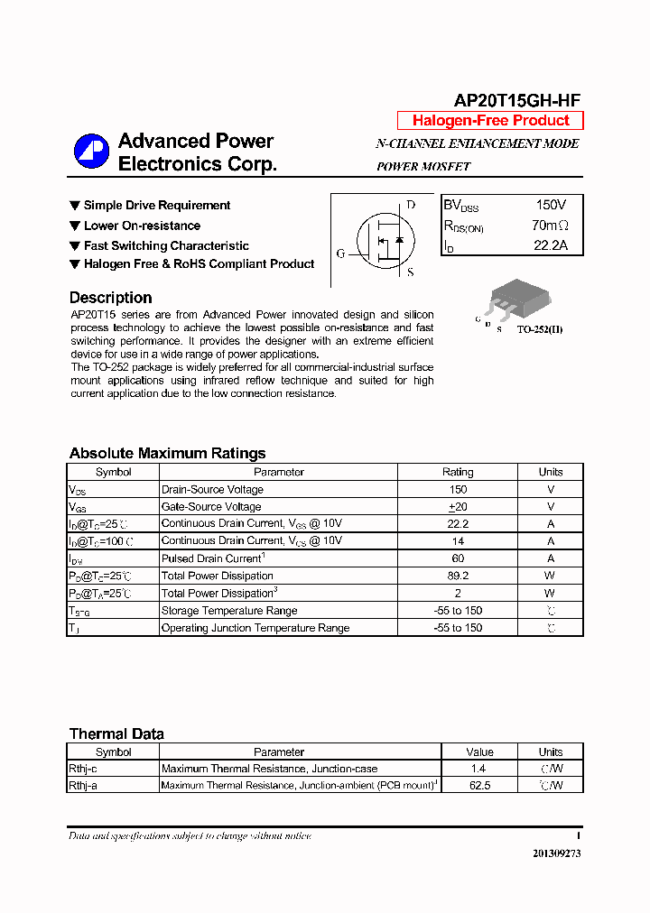 AP20T15GH-HF14_7944212.PDF Datasheet