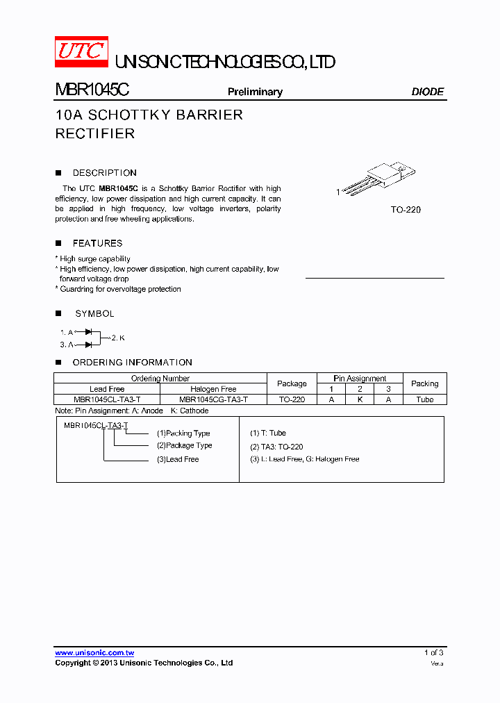 MBR1045C_7948837.PDF Datasheet