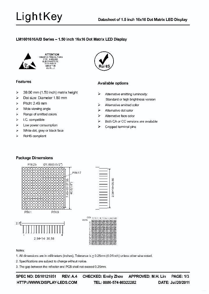 LM1601616AUG_7789972.PDF Datasheet