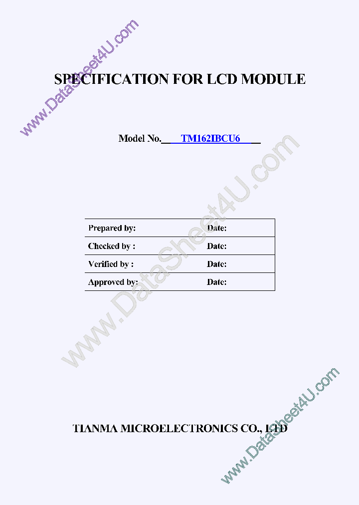 TM162IBCU6SPEC_7788325.PDF Datasheet