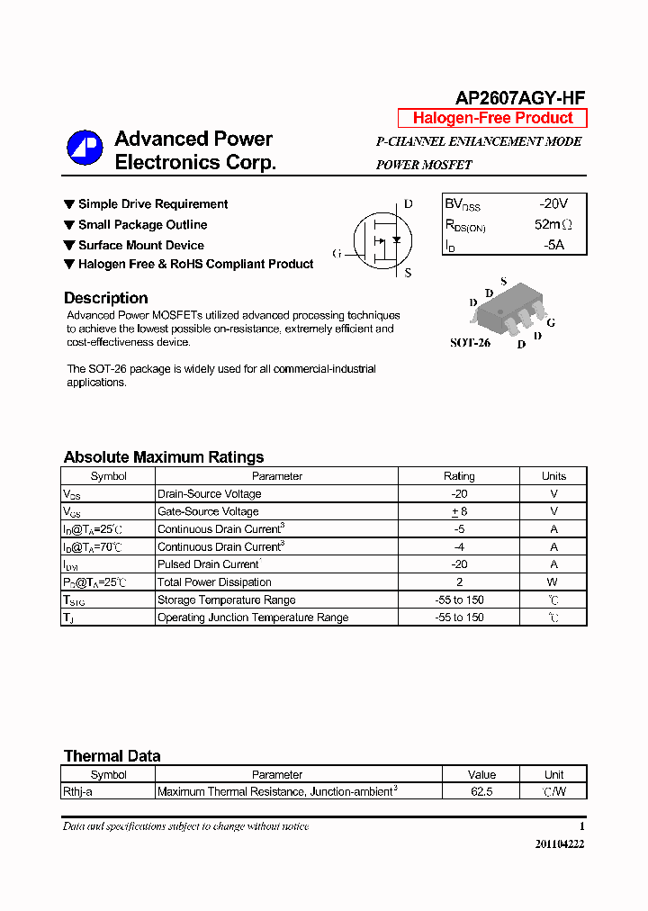 AP2607AGY-HF_7950512.PDF Datasheet
