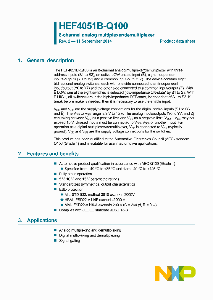 HEF4051B-Q100_7950613.PDF Datasheet