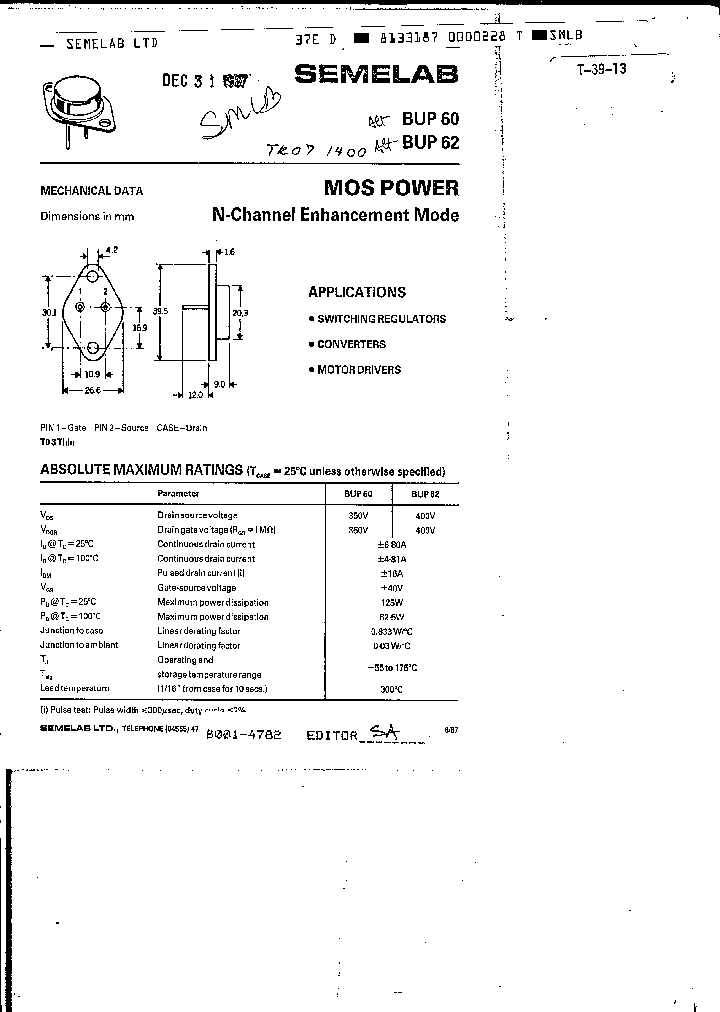 BUP62_7958063.PDF Datasheet