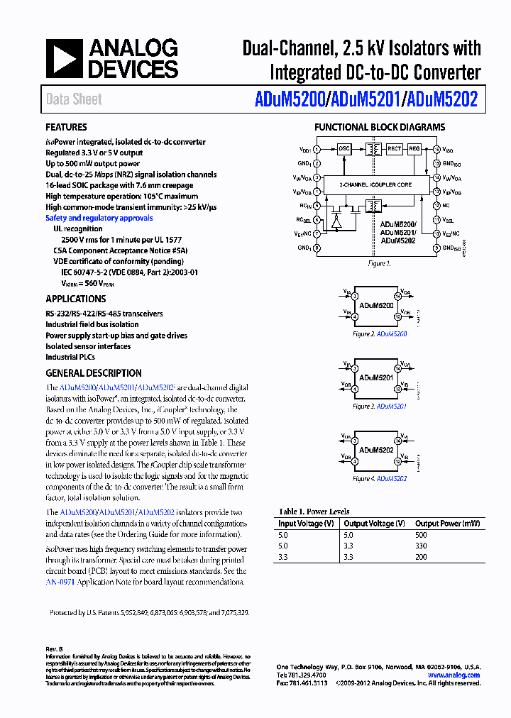 ADUM5200_7959932.PDF Datasheet