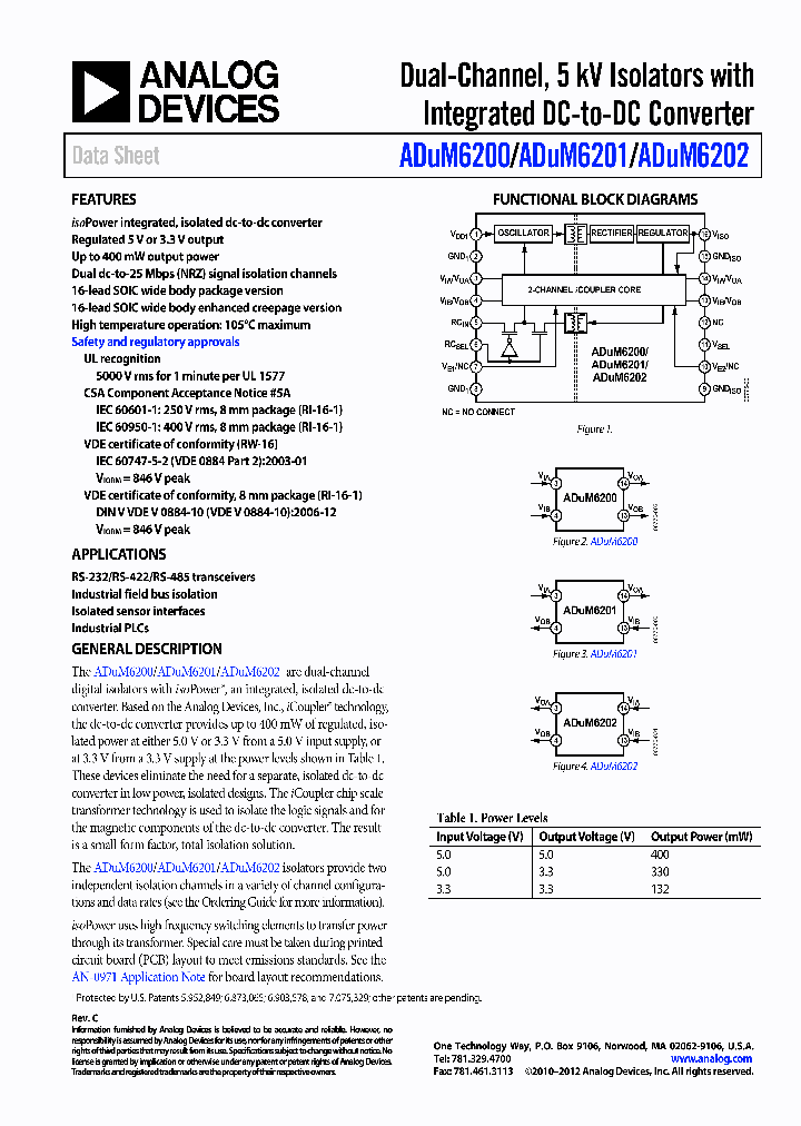 ADUM6200_7959935.PDF Datasheet