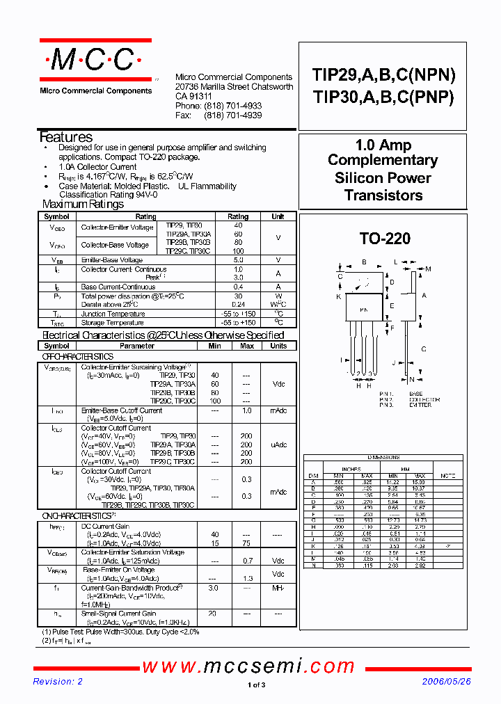 TIP30_7958991.PDF Datasheet