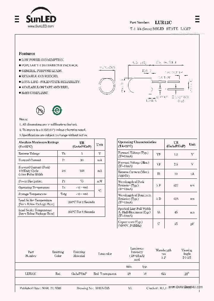 LUR12C_7794598.PDF Datasheet