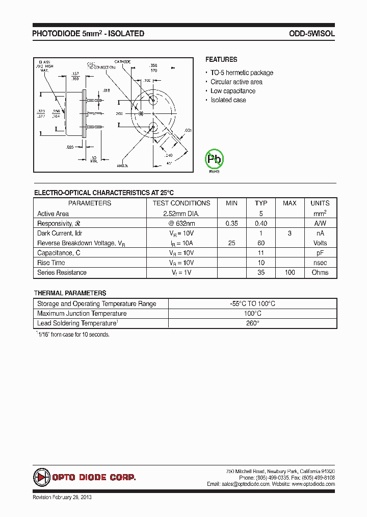ODD-5WISOL13_7968250.PDF Datasheet