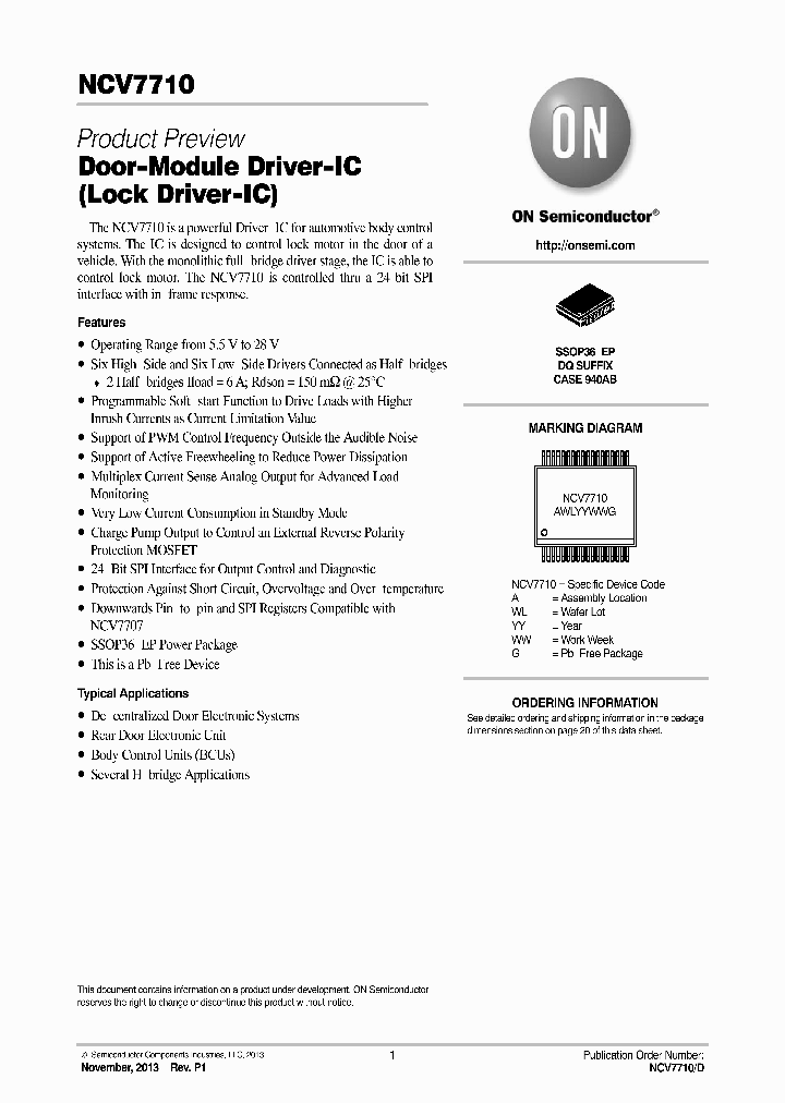 NCV7710_7970470.PDF Datasheet