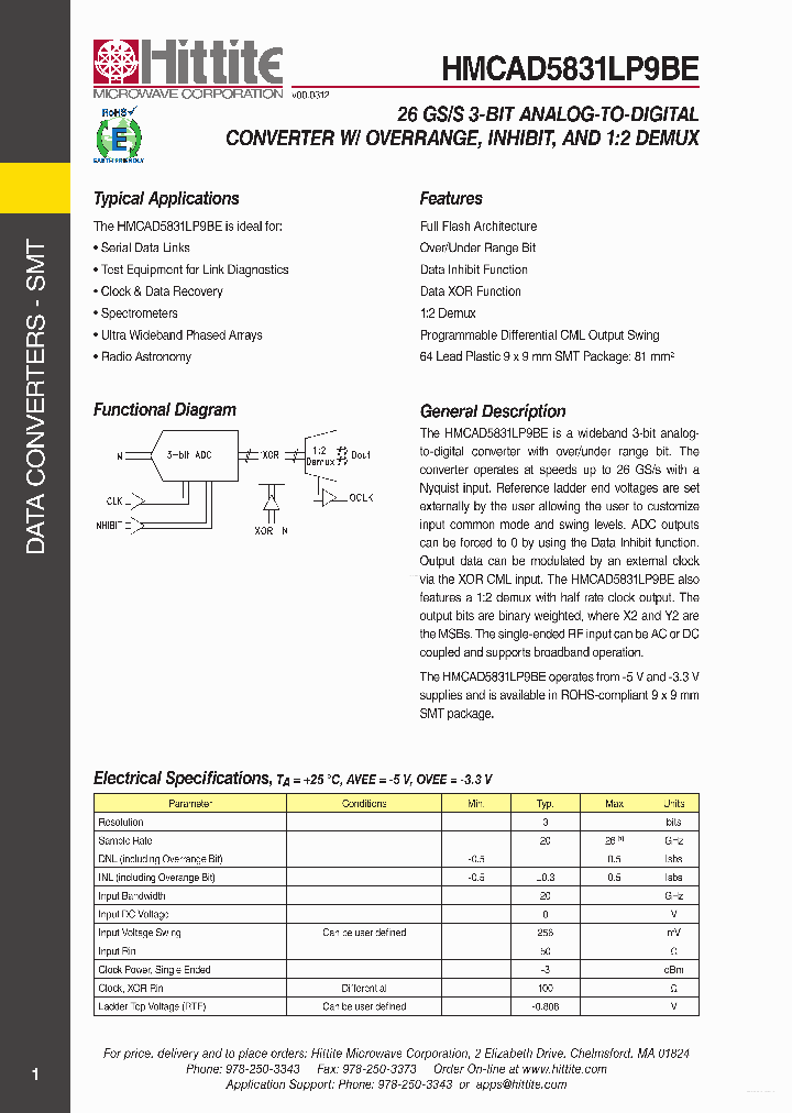 HMCAD5831LP9BE_7795501.PDF Datasheet