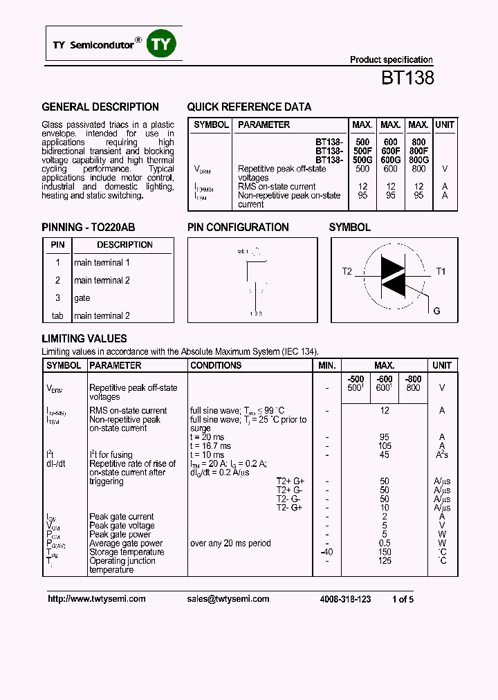 BT138_7974907.PDF Datasheet