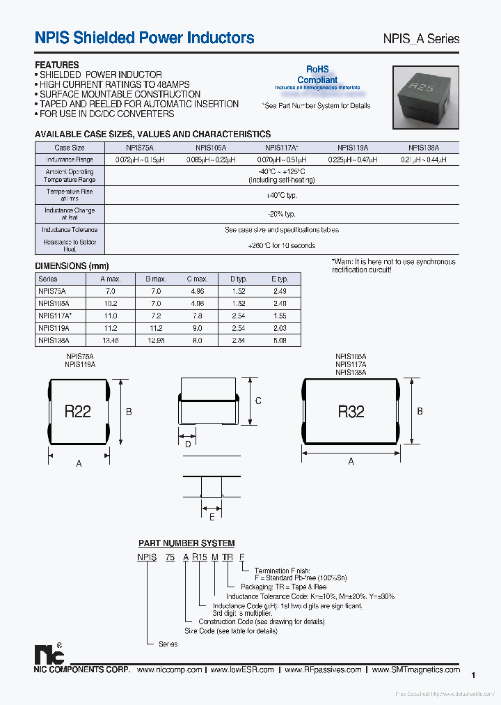 NPIS119A_7796980.PDF Datasheet