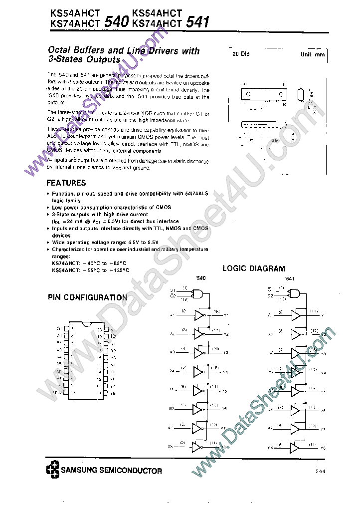 KS74AHCT541_7800139.PDF Datasheet