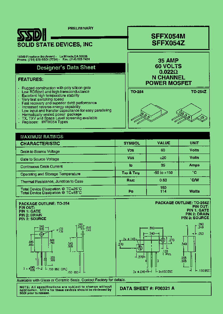SFFX054Z_7985664.PDF Datasheet