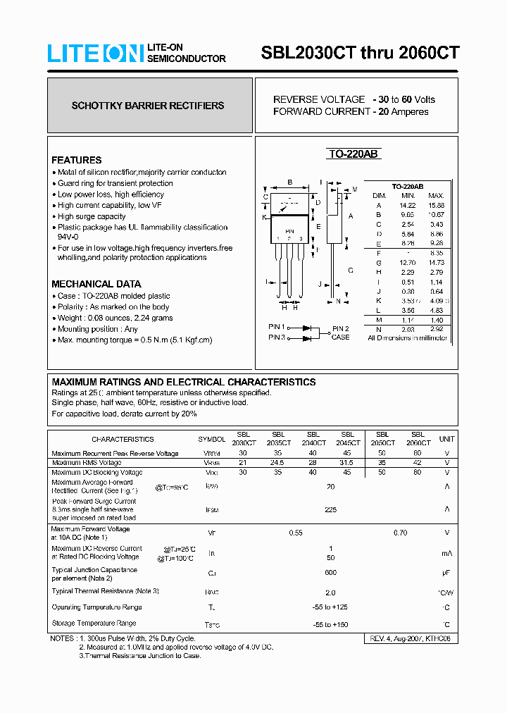 SBL2045CT_7993309.PDF Datasheet