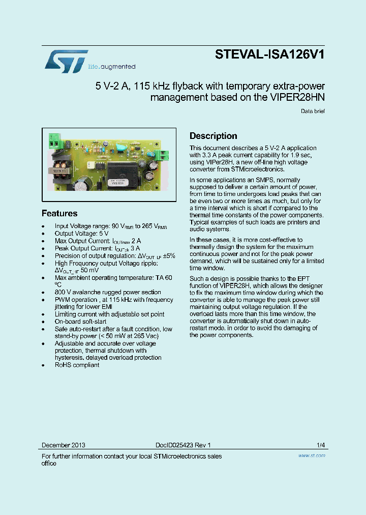 STEVAL-ISA126V1_8010955.PDF Datasheet
