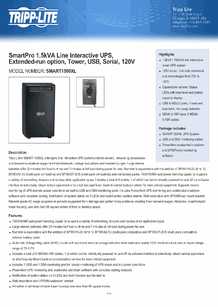 SMART1500XL_8010928.PDF Datasheet