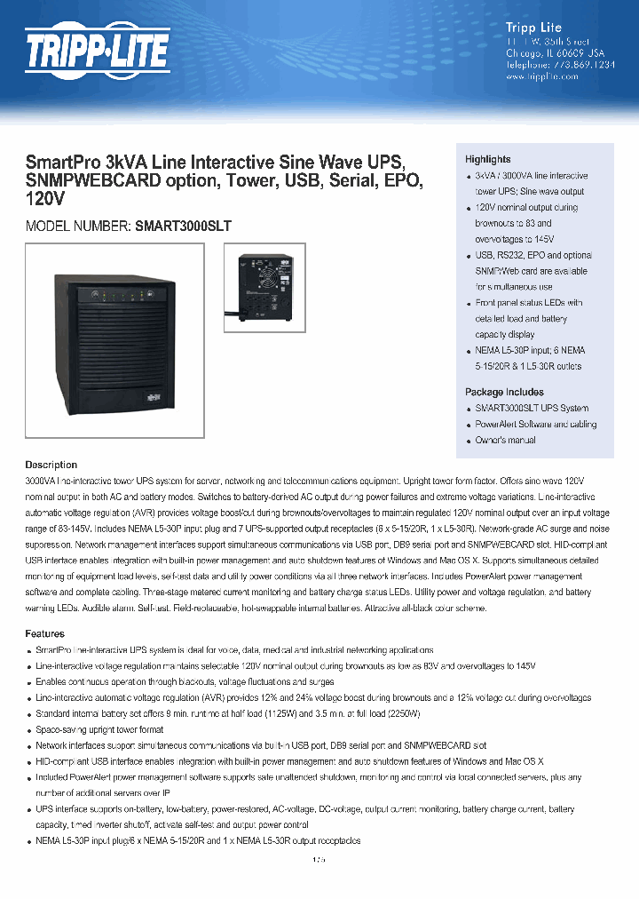 SMART3000SLT_8010938.PDF Datasheet