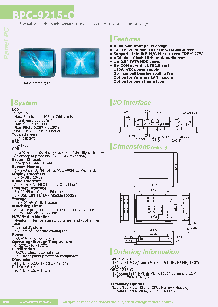 OPC-9215-C_8012478.PDF Datasheet