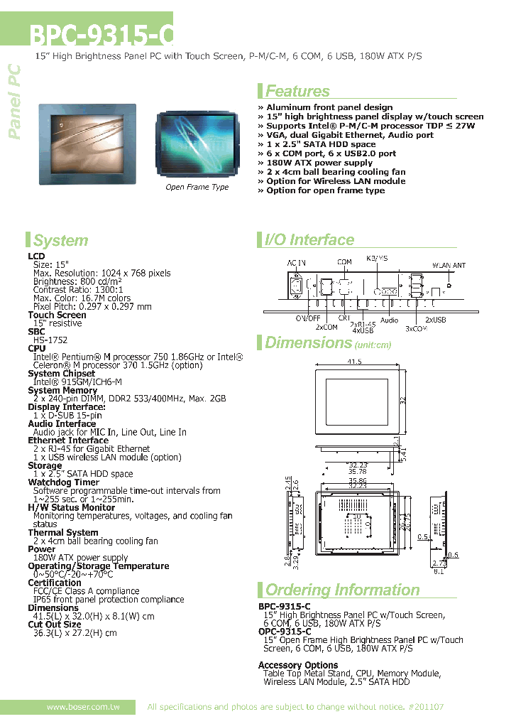 OPC-9315-C_8012490.PDF Datasheet
